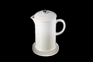LECREUSET <BR>
Stoneware Cafetiere French Press <BR>
Meringue <BR>