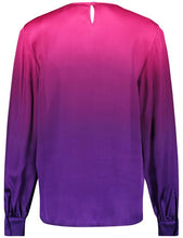 Load image into Gallery viewer, GERRY WEBER &lt;BR&gt;
Flowing blouse with colour graduation &lt;BR&gt;
Purple &lt;BR&gt;
