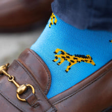 Load image into Gallery viewer, SWOLE PANDA &lt;BR&gt;
Men’s Goraffe Bamboo Socks &lt;BR&gt;
Blue &lt;BR&gt;
