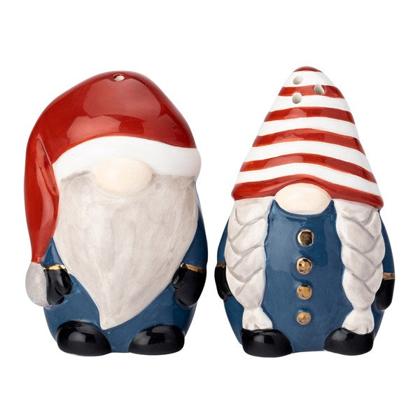 DAVID MASON DESIGNS <BR>
Foxwood Home Christmas Gonk Salt & Pepper Shaker Set <BR>