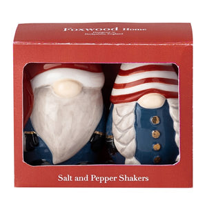 DAVID MASON DESIGNS <BR>
Foxwood Home Christmas Gonk Salt & Pepper Shaker Set <BR>