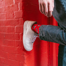 Load image into Gallery viewer, SWOLE PANDA &lt;BR&gt;
Men’s Gorilla Bamboo Socks &lt;BR&gt;
Red &lt;BR&gt;
