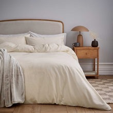 Load image into Gallery viewer, HELENA SPRINGFIELD &lt;BR&gt;
Brushed Cotton Duvet Cover Set&lt;BR&gt;
Ivory &amp; Silver Available &lt;BR&gt;
