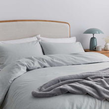 Load image into Gallery viewer, HELENA SPRINGFIELD &lt;BR&gt;
Brushed Cotton Duvet Cover Set&lt;BR&gt;
Ivory &amp; Silver Available &lt;BR&gt;
