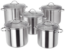 Load image into Gallery viewer, JUDGE ESSENTIALS &lt;BR&gt;
26cm Glass Lid Stock Pot 10 litre &lt;BR&gt;
