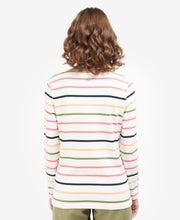 Load image into Gallery viewer, BARBOUR &lt;BR&gt;
Hawkins Striped Long-Sleeved T-Shirt &lt;BR&gt;
White striped &lt;BR&gt;
