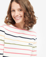 Load image into Gallery viewer, BARBOUR &lt;BR&gt;
Hawkins Striped Long-Sleeved T-Shirt &lt;BR&gt;
White striped &lt;BR&gt;
