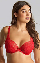 Load image into Gallery viewer, PANACHE <BR>
Heidi High Apex Plunge Bra <BR>
Ruby Red <BR>
