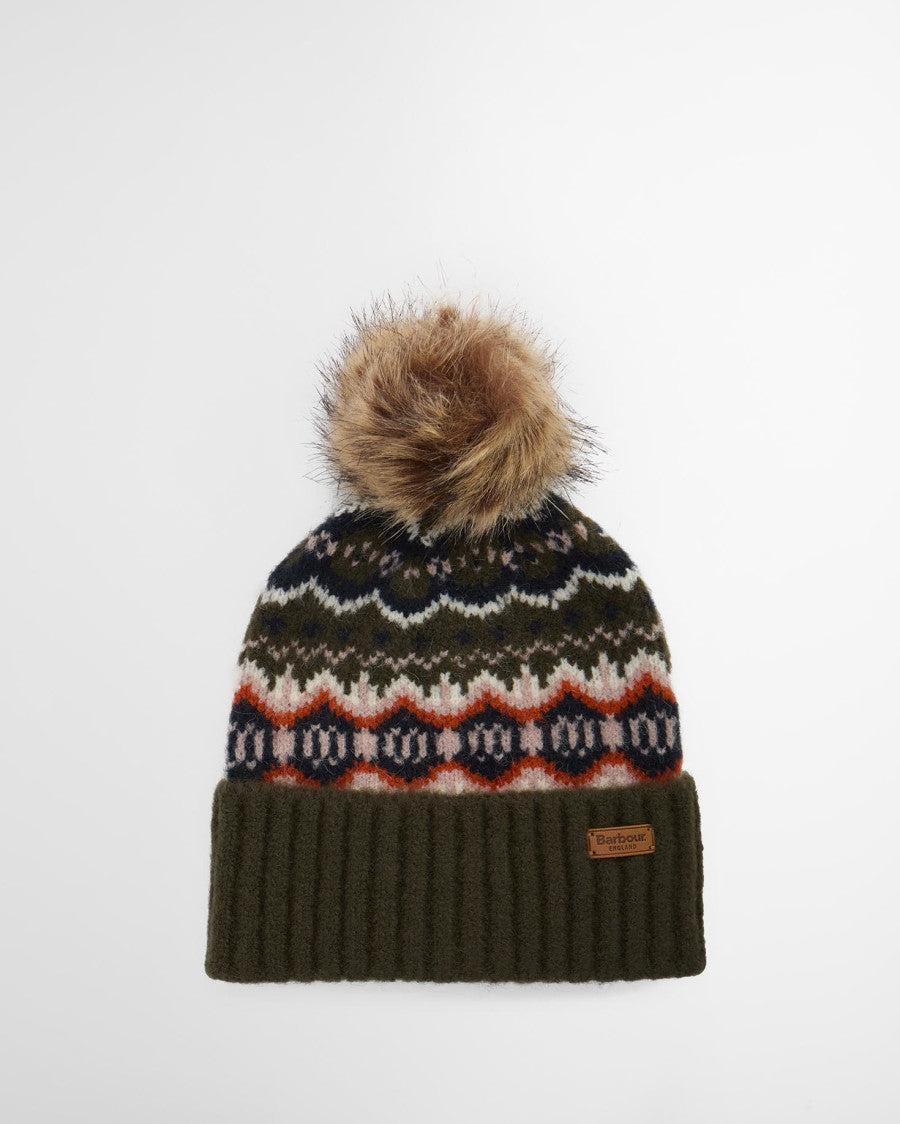BARBOUR <BR>
Helen Fairisle Beanie <BR>
Green <BR>