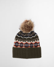 Load image into Gallery viewer, BARBOUR &lt;BR&gt;
Helen Fairisle Beanie &lt;BR&gt;
Green &lt;BR&gt;
