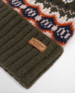 BARBOUR <BR>
Helen Fairisle Beanie <BR>
Green <BR>