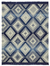 Load image into Gallery viewer, BIEDERLACK <BR>
Ikat Blanket <BR>
Blue <BR>
