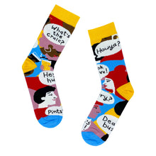 Load image into Gallery viewer, IRISH SOCKSCIETY &lt;BR&gt;
Irish Craic Ladies Sock &lt;BR&gt;
Yellow &lt;BR&gt;
