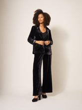 Load image into Gallery viewer, WHITE SUFF &lt;BR&gt;
Jenny Velvet Blazer &lt;BR&gt;
Black &lt;BR&gt;
