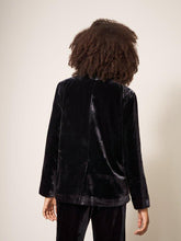 Load image into Gallery viewer, WHITE SUFF &lt;BR&gt;
Jenny Velvet Blazer &lt;BR&gt;
Black &lt;BR&gt;
