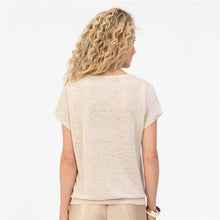 Load image into Gallery viewer, BIANCA <BR>
Julie Sequin Detail Top<BR> 
Sand <BR>
