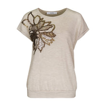 Load image into Gallery viewer, BIANCA <BR>
Julie Sequin Detail Top<BR> 
Sand <BR>
