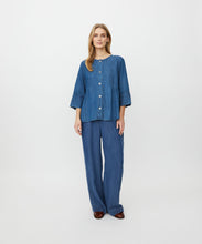 Load image into Gallery viewer, MASAI <BR>
Juvila Denim Shirt Jacket <BR>
Denim Blue <BR>
