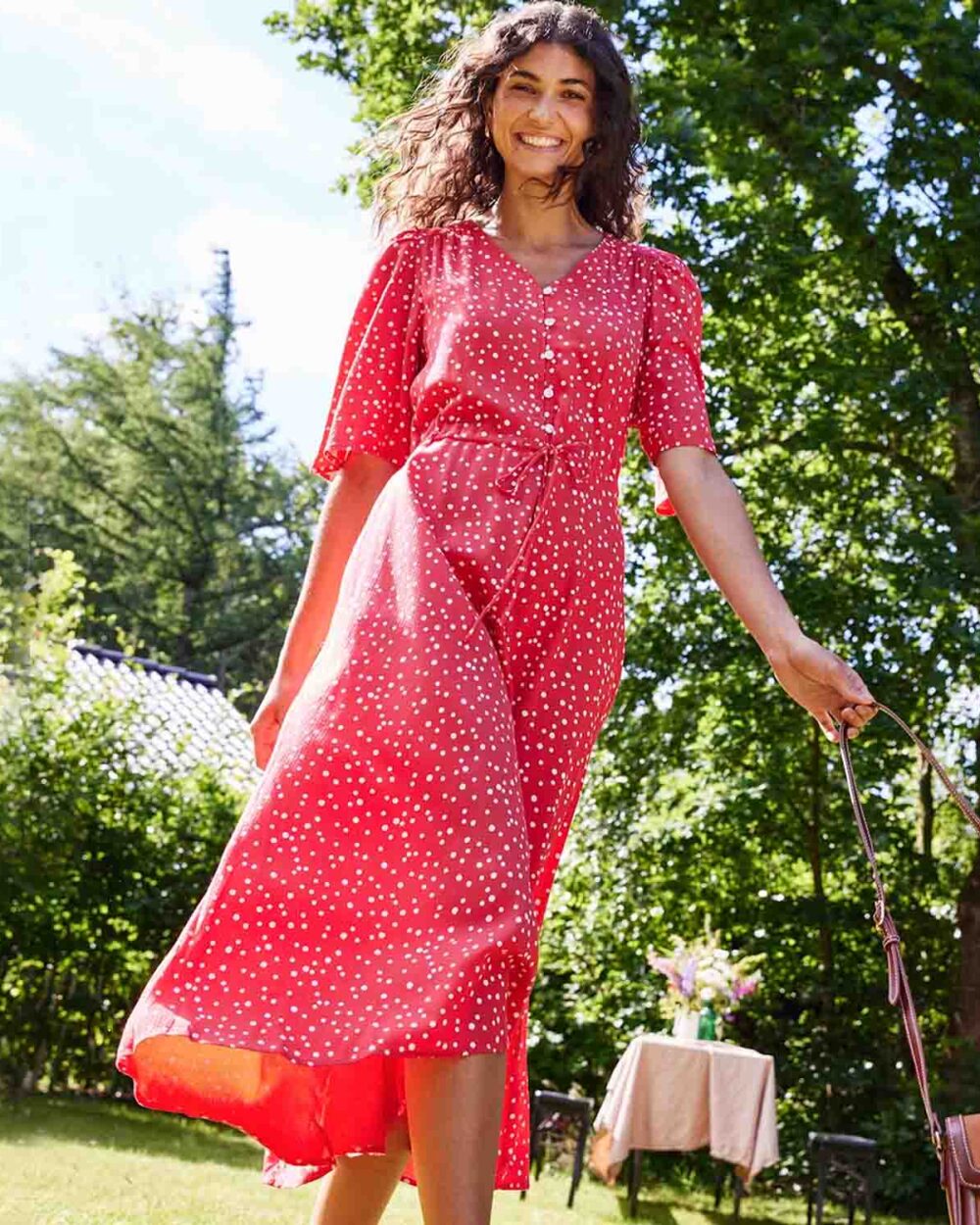 FRANSA <BR>
Kamma Dress <BR>
Red <BR>