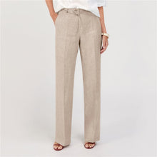 Load image into Gallery viewer, BIANCA <BR>
Paris Linen Mix Trousers <BR>
Natural <BR>
