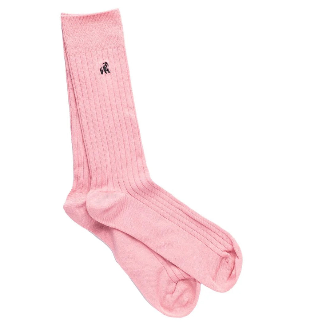 SWOLE PANDA <br>
Mens bamboo sock <br>
Pink <br>
UK 7-11