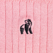Load image into Gallery viewer, SWOLE PANDA &lt;br&gt;
Mens bamboo sock &lt;br&gt;
Pink &lt;br&gt;
UK 7-11
