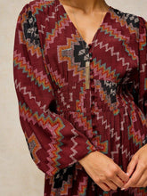 Load image into Gallery viewer, WHITE STUFF <BR>
Leela Printed Midi Dress <BR>
Plum Multi <BR>
