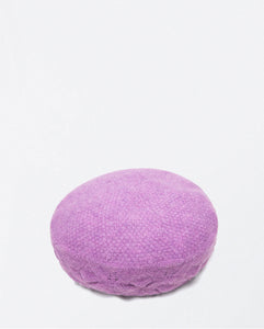 SURKANA <BR>
Knitted Beret <BR>
Lilac <BR>