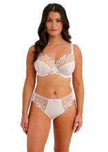 Load image into Gallery viewer, FANTASIE <BR>
Lillia Side Support Underwire Bra <BR>
White with coloured embroidery flowers<BR>
