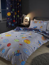 Load image into Gallery viewer, CATHERINE LANSFIELD &lt;BR&gt;
Lost In Space Quilt Set &lt;BR&gt;
Blue &lt;BR&gt;
