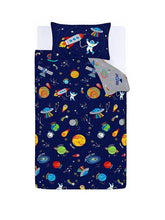 Load image into Gallery viewer, CATHERINE LANSFIELD &lt;BR&gt;
Lost In Space Quilt Set &lt;BR&gt;
Blue &lt;BR&gt;
