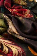 Load image into Gallery viewer, POWDER &lt;BR&gt;
Mid-Length Kimono, Opulant Florals &lt;BR&gt;
Chocolate &lt;BR&gt;
