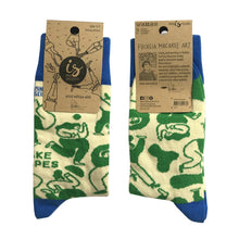 Load image into Gallery viewer, IRISH SOCKSCIETY &lt;BR&gt;
Make Shapes Ladies Sock &lt;BR&gt;
Green &lt;BR&gt;
