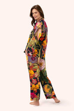Load image into Gallery viewer, POWDER &lt;BRM
Midnight Posy Pyjamas &lt;BR&gt;
Black &lt;BR&gt;
