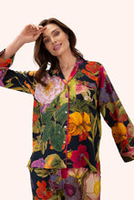 Load image into Gallery viewer, POWDER &lt;BRM
Midnight Posy Pyjamas &lt;BR&gt;
Black &lt;BR&gt;
