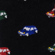 Load image into Gallery viewer, SWOLE PANDA &lt;BR&gt;
Men’s Mini Car Bamboo Socks &lt;BR&gt;
Black &lt;BR&gt;
