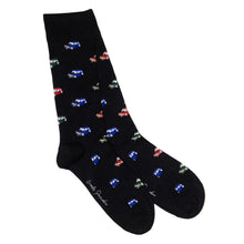 Load image into Gallery viewer, SWOLE PANDA &lt;BR&gt;
Men’s Mini Car Bamboo Socks &lt;BR&gt;
Black &lt;BR&gt;
