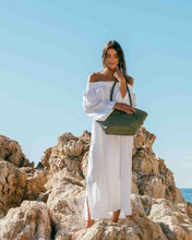 Load image into Gallery viewer, BIBA <BR>
Leather shoulder bag Minot <BR>
Green <BR>
