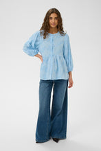 Load image into Gallery viewer, CULTURE <BR>Moni Blouse <BR>Blue <BR>

