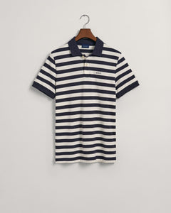 GANT <BR>
Stripe Pique Polo Shirt <BR>