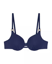 Load image into Gallery viewer, TRIUMPH &lt;BR&gt;
Summer Glow, Underwired bikini top with padded cups &lt;BR&gt;
Navy &lt;BR&gt;
