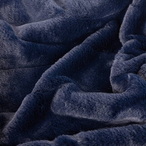 RIVA HOME <BR>
Contemporary Empress Large Faux Fur Throw <BR>
Cream, Navy or Rust <BR>