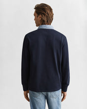 Load image into Gallery viewer, GANT &lt;BR&gt;
Chambray Collar Heavy Rugger &lt;BR&gt;
Navy &lt;BR&gt;

