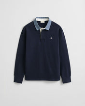 Load image into Gallery viewer, GANT &lt;BR&gt;
Chambray Collar Heavy Rugger &lt;BR&gt;
Navy &lt;BR&gt;
