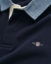 Load image into Gallery viewer, GANT &lt;BR&gt;
Chambray Collar Heavy Rugger &lt;BR&gt;
Navy &lt;BR&gt;
