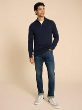 Load image into Gallery viewer, WHITE STUFF &lt;BR&gt;
Newport Merino Wool, 1/4 zip jumper &lt;BR&gt;
Navy or Teal &lt;BR&gt;
