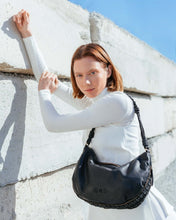 Load image into Gallery viewer, BIBA &lt;BR&gt;
Leather shoulder bag, Niland &lt;BR&gt;
Black &lt;BR&gt;
