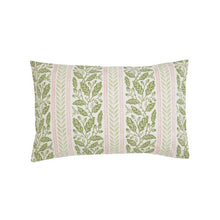 Load image into Gallery viewer, HELENA SPRINGFIELD &lt;BR&gt;
Oak Stripe Duvet Cover Set &lt;BR&gt;
Green/Pink &lt;BR&gt;
