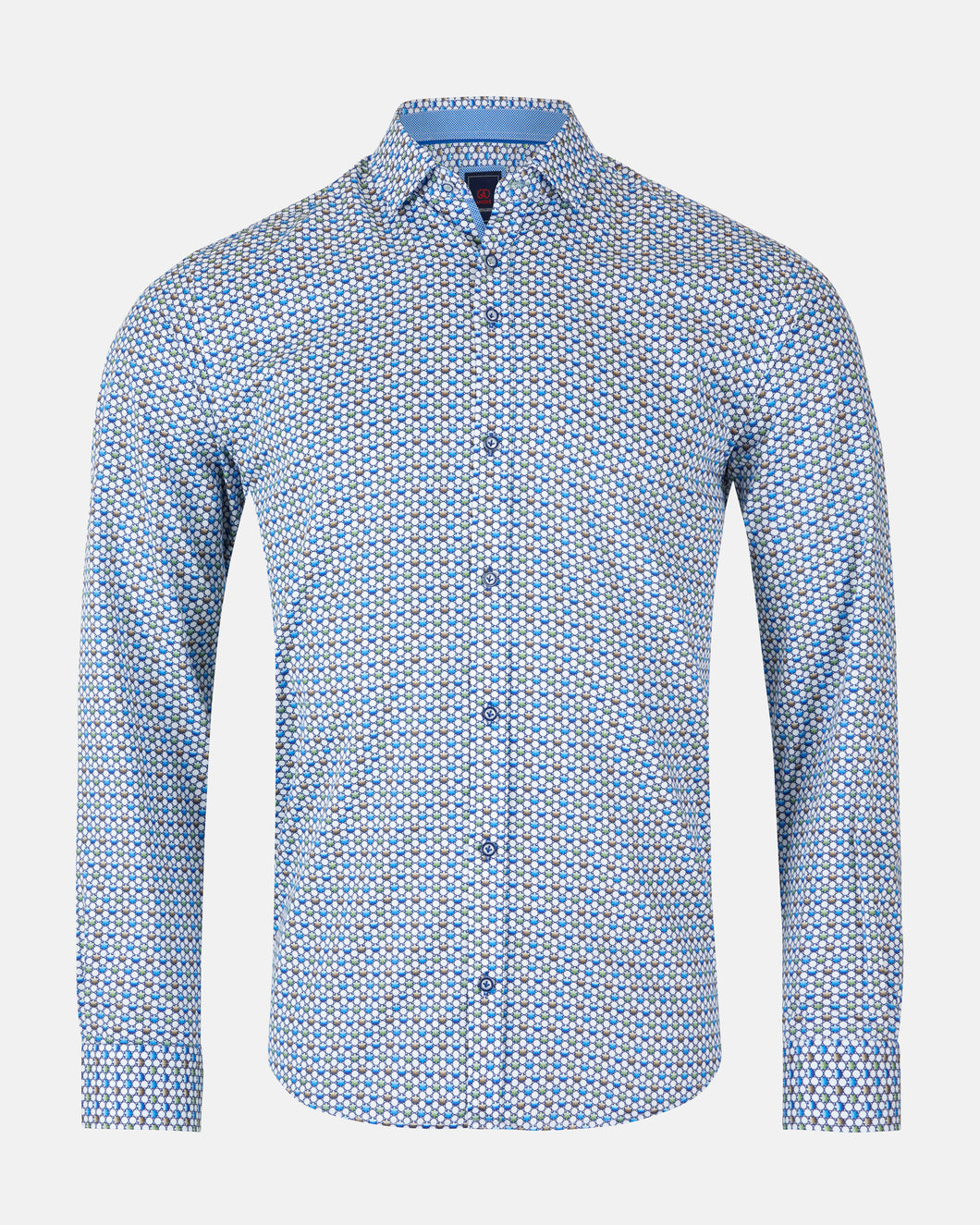 ANDRE <BR>
Ohio Long Sleeved Smart Casual Shirt <BR>
Green <BR>