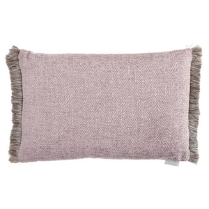VOYAGE <BR>
Oryx Feather Filled Chenille Cushion <BR>
Heather <BR>